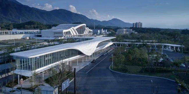 BIM Architecture | Reshaping the Mountains and Rivers of Fuchun with the Pen of Nature - Tonglu Station/Greentown Ten Dimensions of Hanghuang Railway