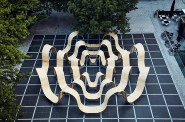 BIM Architecture’s Waveform Timber Assembly: 'Please Sit Down' at the 2019 London Design Festival by Paul Coxeter-BIM WORLD