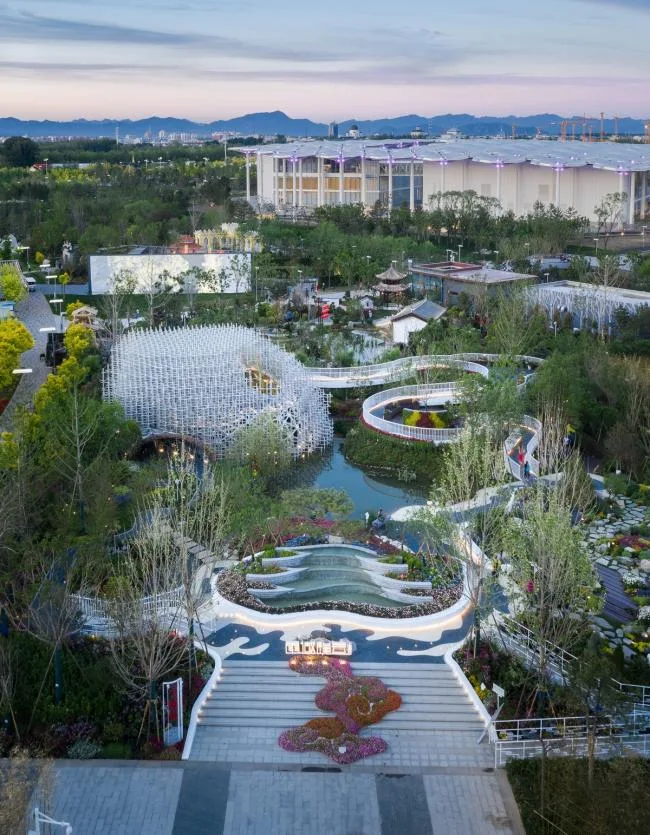 BIM Architecture | Design and Research Institute for Decoration of Shanghai Garden/Huajian Group Buildings at the 2019 Beijing International Horticultural Exposition