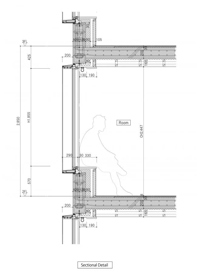 BIM Architecture | Deep Courtyard, Tranquil and Simple Home: Asahi Group Employee Dormitory KAEDE/Takenaka Corporation