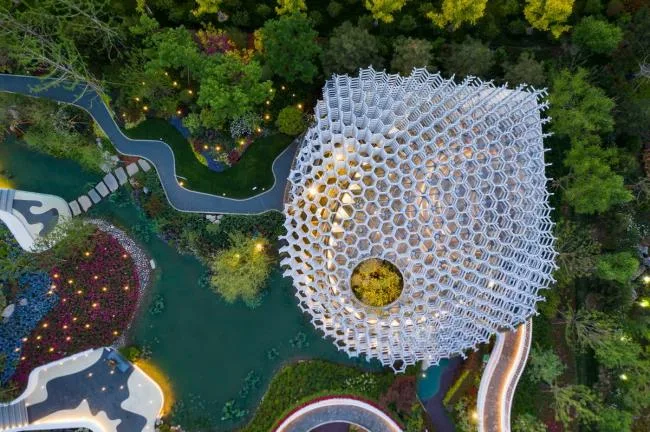 BIM Architecture | Design and Research Institute for Decoration of Shanghai Garden/Huajian Group Buildings at the 2019 Beijing International Horticultural Exposition