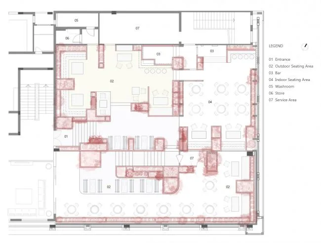 BIM Architecture | A Coffee Shop Searching for Village Memories, Protal 92, India