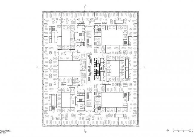 BIM Architecture | Vibrant and Radiant - Adidas Campus/Behnisch Architekten