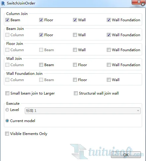 BIM plugin | Switch Join Order Column Beam Board Wall Connection Download