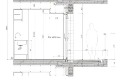 BIM Architecture: Asahi Group Employee Dormitory KAEDE by Takenaka Corporation – A Deep Courtyard Home Embracing Tranquility and Simplicity-BIM WORLD