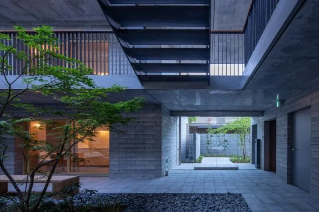 BIM Architecture | Deep Courtyard, Tranquil and Simple Home: Asahi Group Employee Dormitory KAEDE/Takenaka Corporation