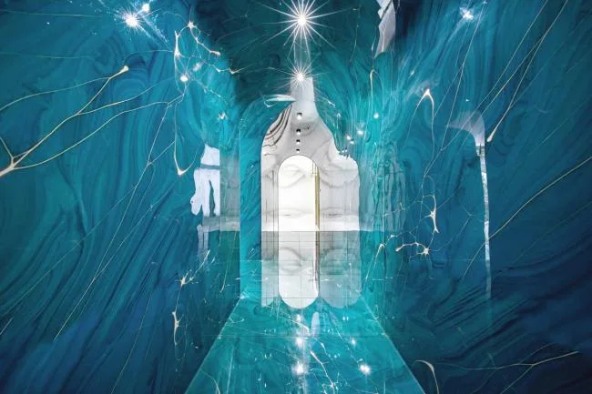 BIM architecture | Like crossing deep waters: Beauty salons/flat design on national borders