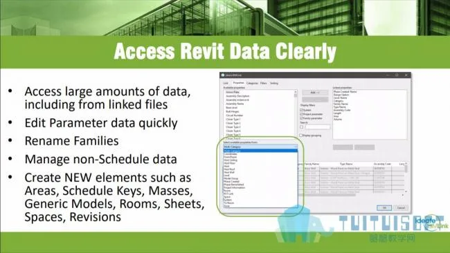 BIM plugin | Ideate_SIMLink (Revit and Excel mutual import) download
