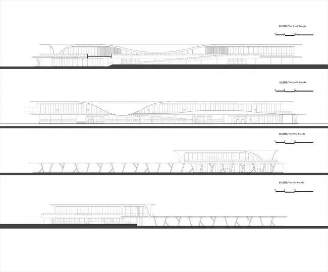 BIM Architecture | Reshaping the Mountains and Rivers of Fuchun with the Pen of Nature - Tonglu Station/Greentown Ten Dimensions of Hanghuang Railway