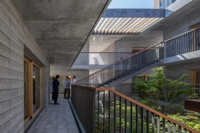 BIM Architecture | Deep Courtyard, Tranquil and Simple Home: Asahi Group Employee Dormitory KAEDE/Takenaka Corporation