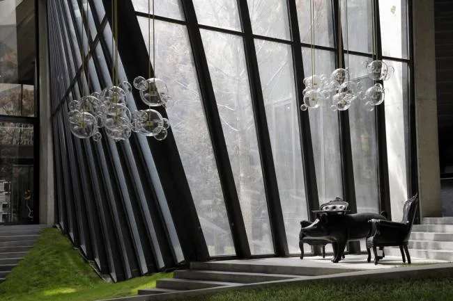 BIM Architecture | Green Grass Toppling, Turbulent Light and Shadow Coffee Factory/Khmaladze Architects