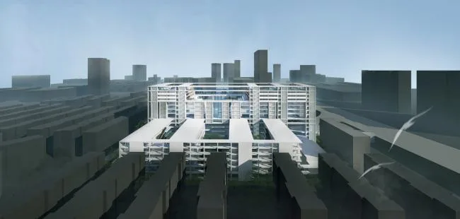 BIM Architecture | East Facing Bird's Eye View