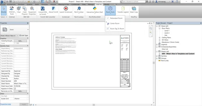 BIM Plugin | RoomTools [Revit Room Quick Editing Tool] Download