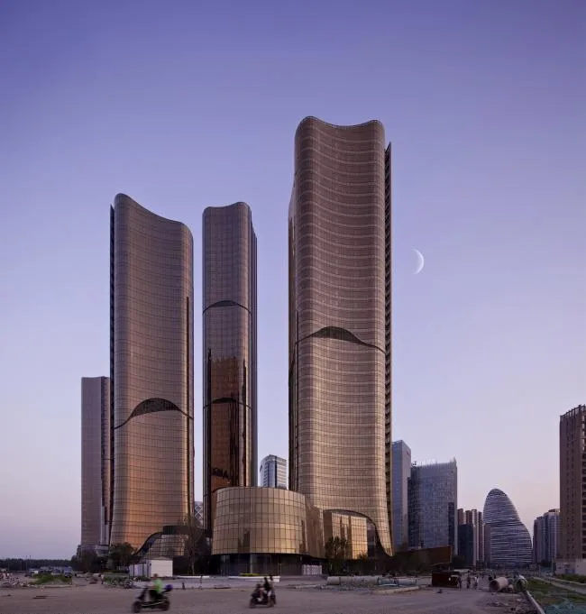 BIM Architecture | View Beijing's New Landmarks, Modern and Organic Urban Oasis/Andrew Bromberg at Aedas