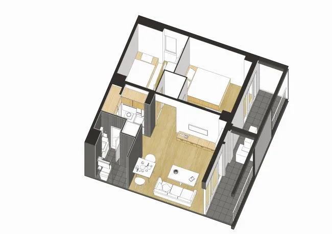 BIM Architecture | Jiakeli Apartment Reform/Mozhao Architectural Design Firm