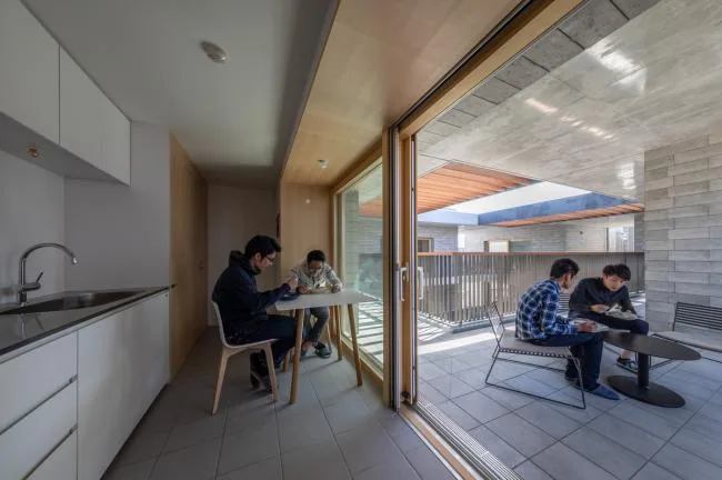 BIM Architecture | Deep Courtyard, Tranquil and Simple Home: Asahi Group Employee Dormitory KAEDE/Takenaka Corporation