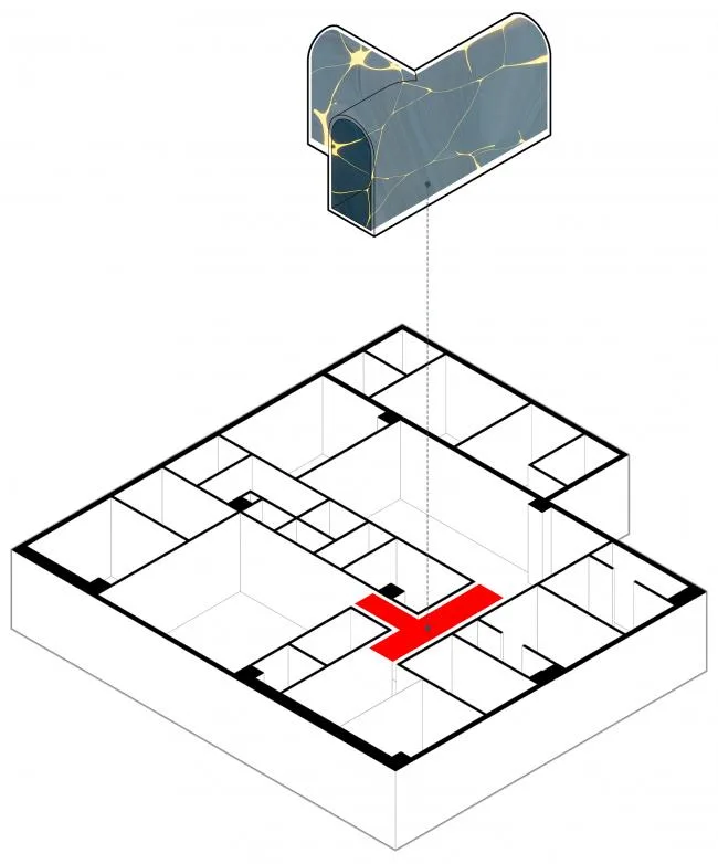 BIM architecture | Like crossing deep waters: Beauty salons/flat design on national borders