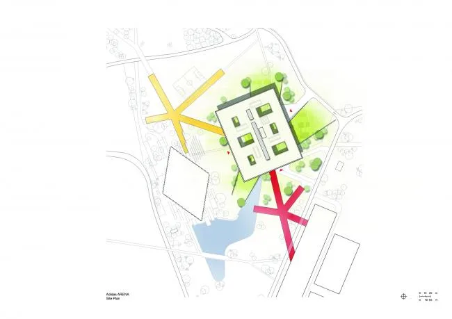 BIM Architecture | Vibrant and Radiant - Adidas Campus/Behnisch Architekten