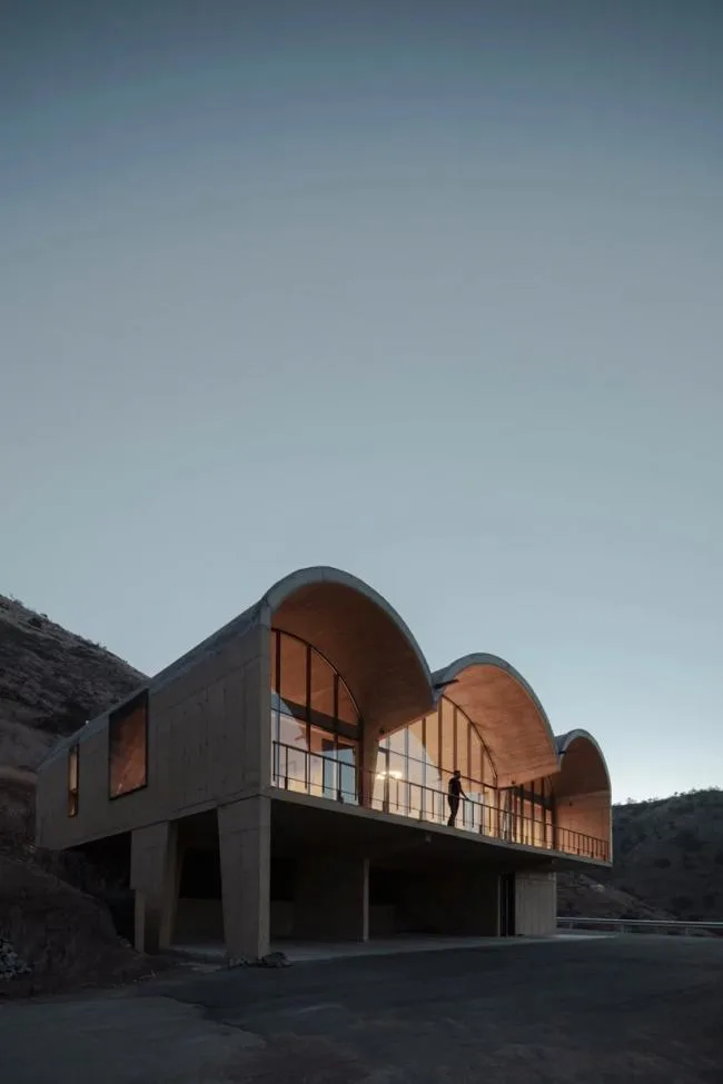 BIM Architecture | A Mountain Flower Blooming in a Vineyard: OFMA Office Building, Chile/MAPAA