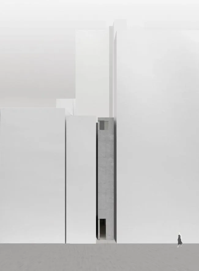 BIM Architecture | Viewing the Sky in the Cold Alley of the bustling city: Ginza Shared House/SO& CO.