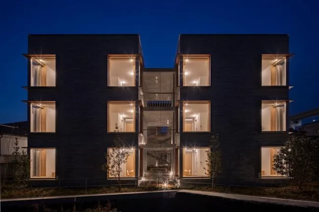 BIM Architecture | Deep Courtyard, Tranquil and Simple Home: Asahi Group Employee Dormitory KAEDE/Takenaka Corporation