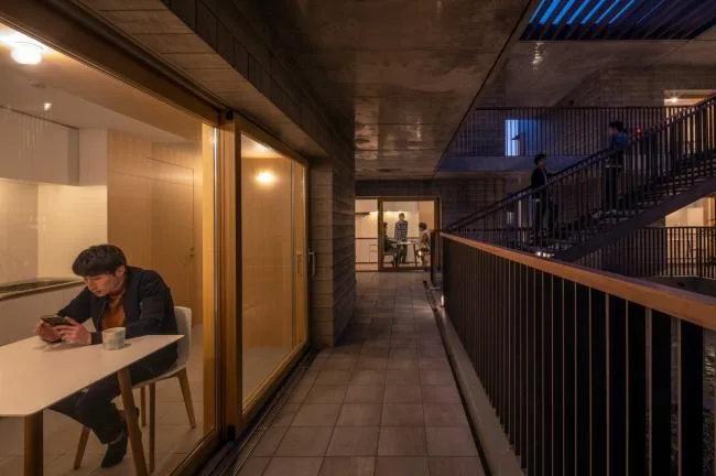 BIM Architecture | Deep Courtyard, Tranquil and Simple Home: Asahi Group Employee Dormitory KAEDE/Takenaka Corporation