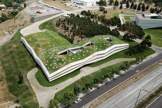 BIM Architecture | Green Grass Toppling, Turbulent Light and Shadow Coffee Factory/Khmaladze Architects