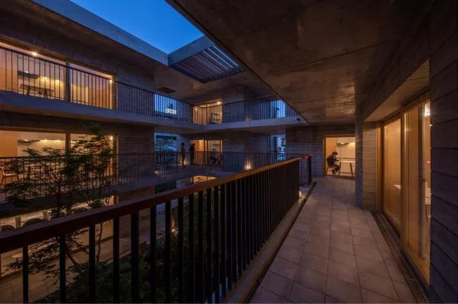 BIM Architecture | Deep Courtyard, Tranquil and Simple Home: Asahi Group Employee Dormitory KAEDE/Takenaka Corporation