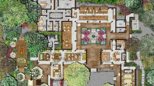 BIM Architecture | Ya'an Huajian Hall - The Practice of Muralism/Shenzhen Wuxiang Architectural Design