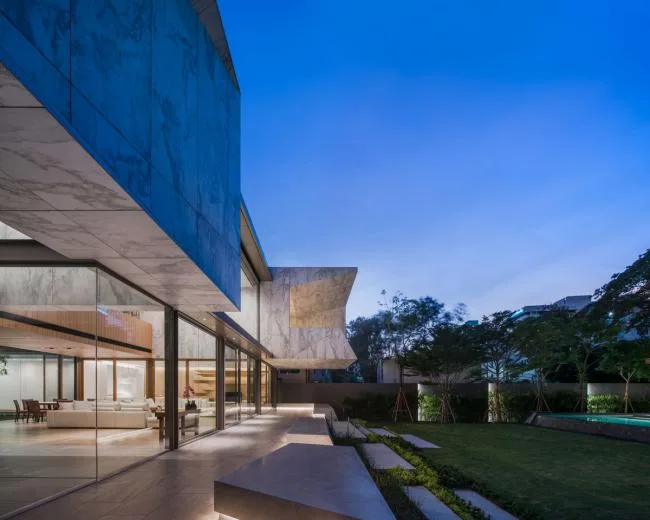 BIM Architecture | Lightweight Suspended Marble House/Openbox Architects