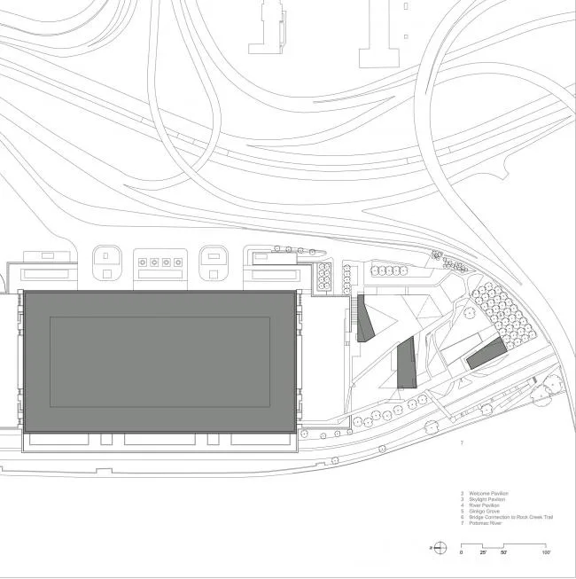 BIM Architecture | John F. Kennedy Performing Arts Center Expansion, Integrated with Landscape/Steven Hall Architects