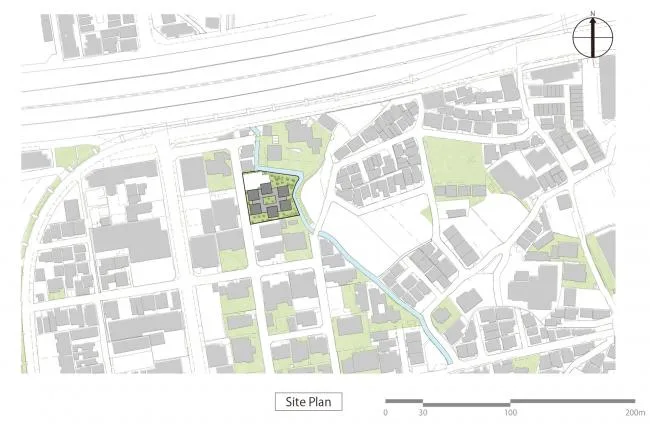 BIM Architecture | Deep Courtyard, Tranquil and Simple Home: Asahi Group Employee Dormitory KAEDE/Takenaka Corporation