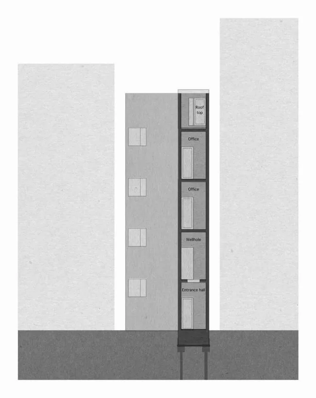 BIM Architecture | Viewing the Sky in the Cold Alley of the bustling city: Ginza Shared House/SO& CO.