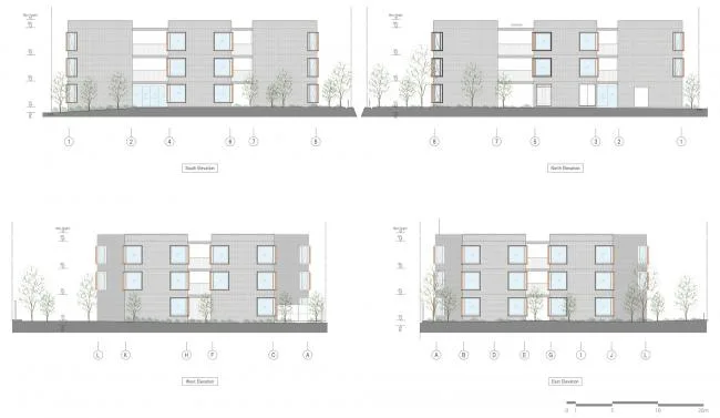 BIM Architecture | Deep Courtyard, Tranquil and Simple Home: Asahi Group Employee Dormitory KAEDE/Takenaka Corporation