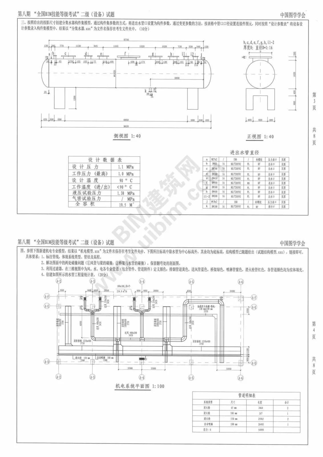 The 8th National BIM Skill Level Examination Level 2 Equipment Professional Test Question Download