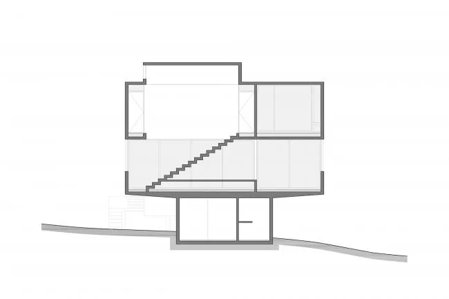 BIM Architecture | Light and Shadow Dance, Simple Forest Dwelling Like Wood and Stone/Luciano Kruk