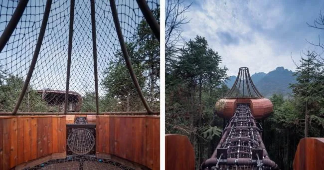 BIM Architecture | Like an Adventure in the Jungle: Anhui Qiyunshan Freedom Home Tree House "UFO"/Jinglan Architecture