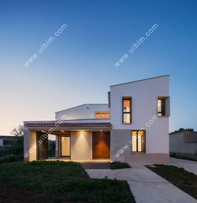 BIM Architecture | Scattered Landscape Windows Outline Mountains and Wilderness Landscape Paintings: MM Residential/Salv à Ort í n Arquitectes