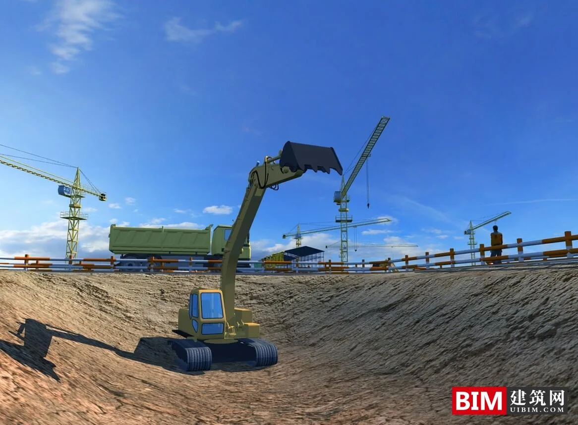 BIM Data | Revit Model - Residential Project Construction Site Simulation BIM Model