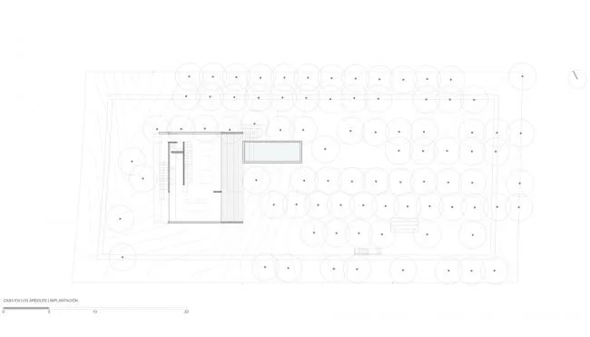 BIM Architecture | Light and Shadow Dance, Simple Forest Dwelling Like Wood and Stone/Luciano Kruk