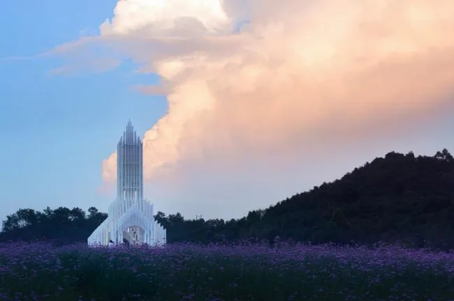 BIM Architecture | Chengdu Sino French Science and Technology Park Church, integrated into Purple Lavender Manor