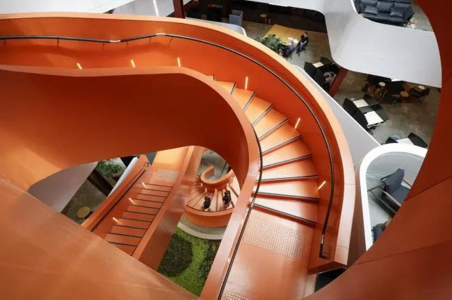 BIM Architecture | Interweaving and Free Flow of Curves: B: Hive Office Building/BVN+Jasmax