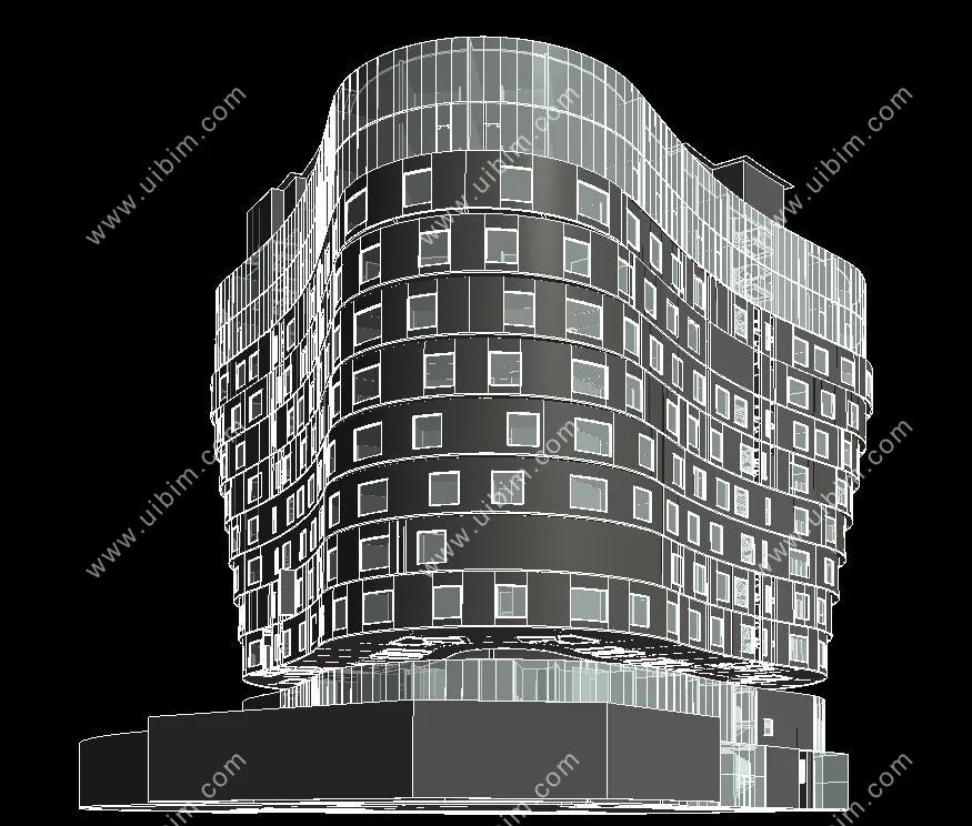Hotel BIM project model complete set of materials (civil engineering model+equipment model+pipeline integration), Revit building structure HVAC electrical water supply and drainage MEP