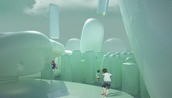 BIM Architecture | SKNYPL Designs Inflatable Roof Garden for Seoul