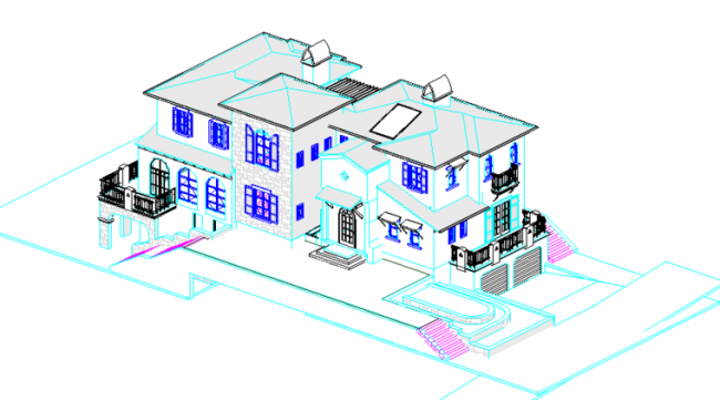 BIM Data and Revit Model for Villa Design