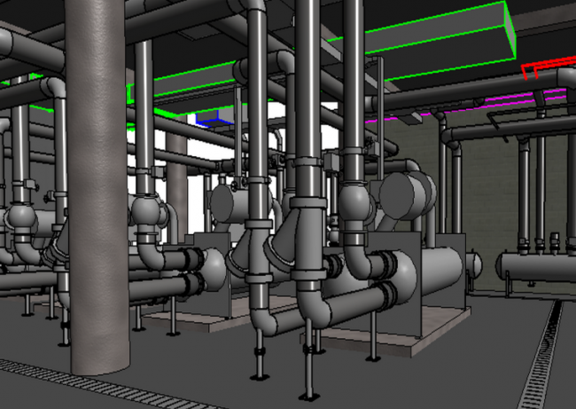 BIM Data and Revit Model for Refrigeration Room Design