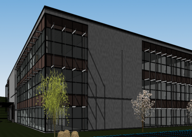 BIM Data and Revit Model of a Three-Story Commercial Office Building