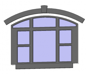BIM Data: Curved European Window Revit Family Library (.rfa)