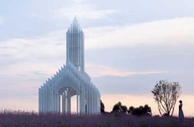BIM Architecture: Chengdu Sino-French Science and Technology Park Church Blends Seamlessly with Purple Lavender Manor-BIM WORLD