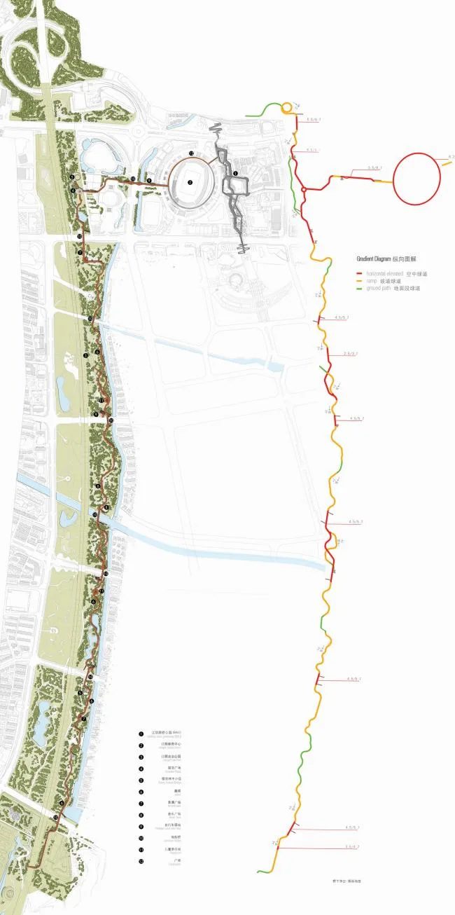 BIM Architecture | Jiangyin Greenway/BAU Architecture Urban Design